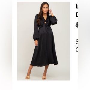 NWOT-PinkBlush Large Maternity Satin Dress